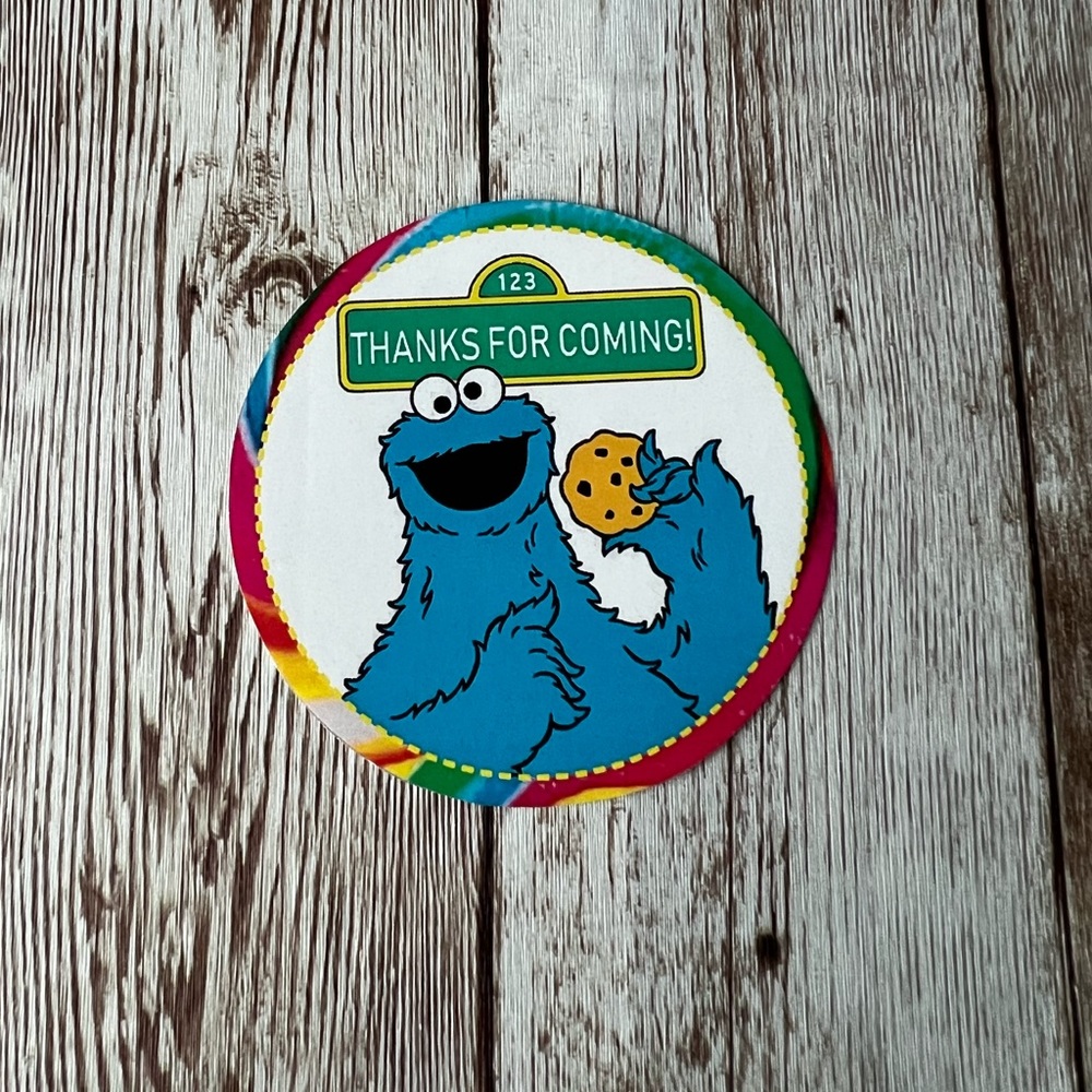 𝐍𝐄𝐖 Cookie Monster “Thanks for coming!” Stickers